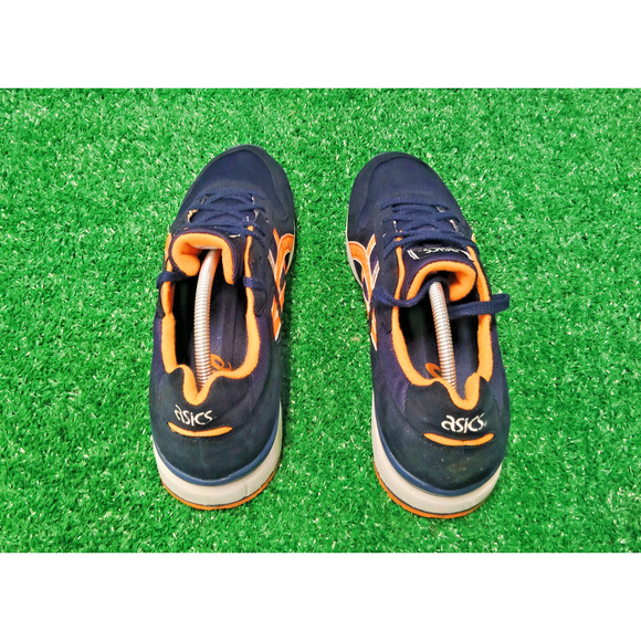 Asics GT II Gel Sportstyle Sneakers Men's 11 Navy Orange Running Athletic HQ416 - Picture 5 of 7